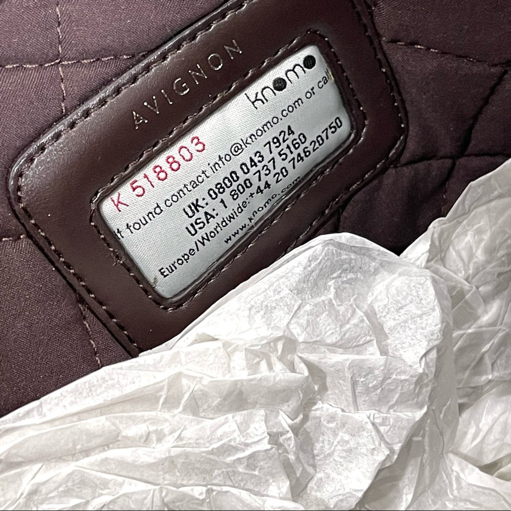 🌟SOLD KNOMO Tote SLEEK Crossbody Handbag Professional looking READY FOR BUSneat - Picture 9 of 16